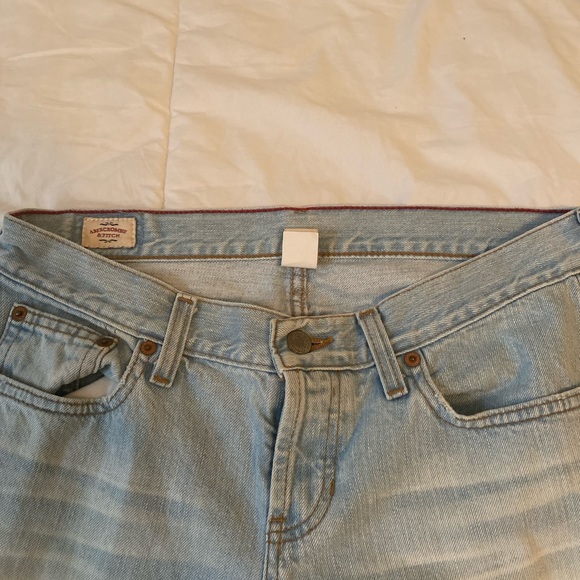 Vintage Y2k Abercrombie Light Wash Low-Rise Flare Jeans - Picture 11 of 13